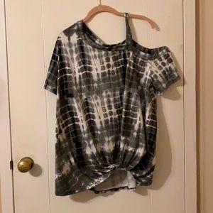 Tie dye off the shoulder top